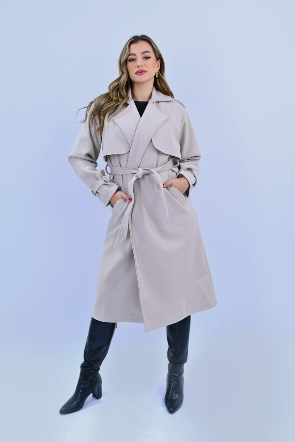 Timeless Elegance in Every Stitch The Classic Coat - Beige