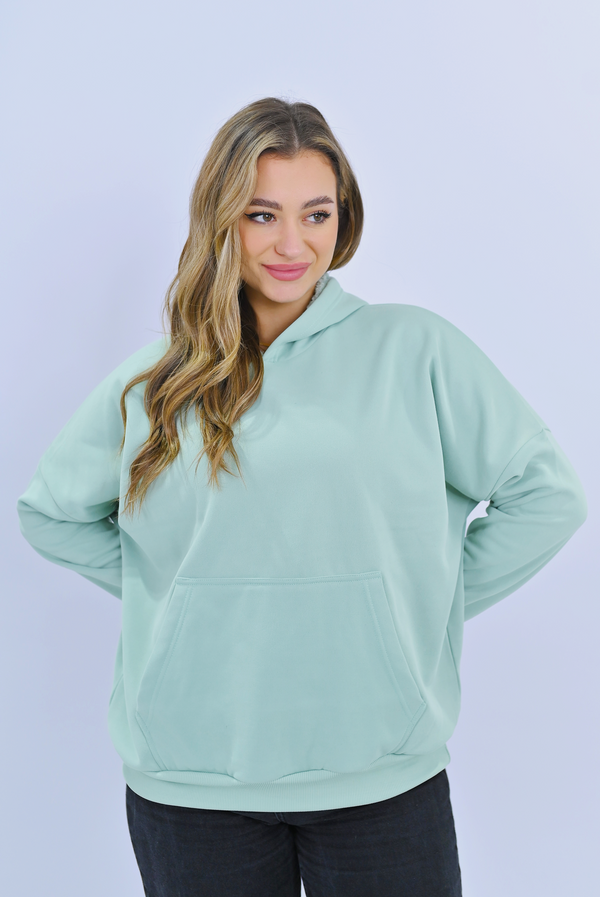 Cozy Hoodie for Everyday Comfort - Mint Green