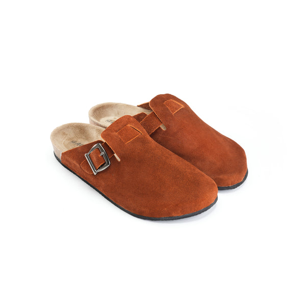 Comfortable Suede Clogs-Ons for Everyday Wear - Camel